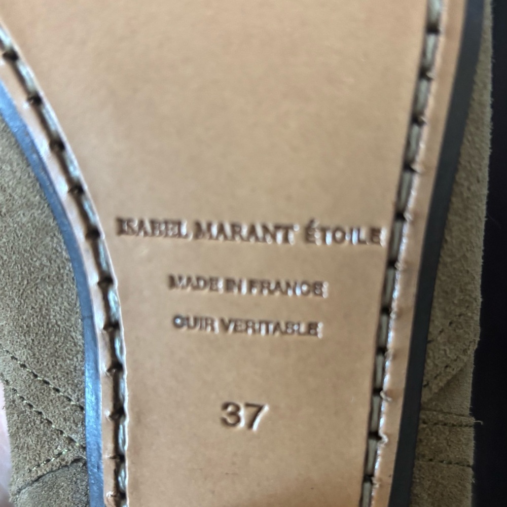 Isabel Marant suede booties with western vibe; soft brown/tan - Picture 12 of 12